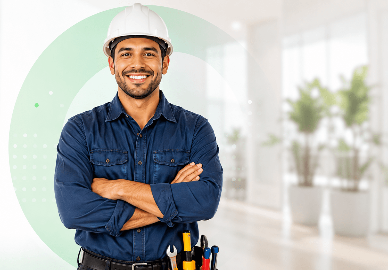 Profesional de oficio trabajando